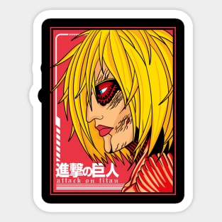 Attack on Titan Female Titan Transformation Sticker